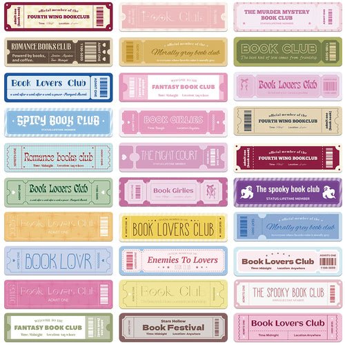 30pcs book lovers bookmarks creative literary students reading books | book lover gift box by NovelTeas