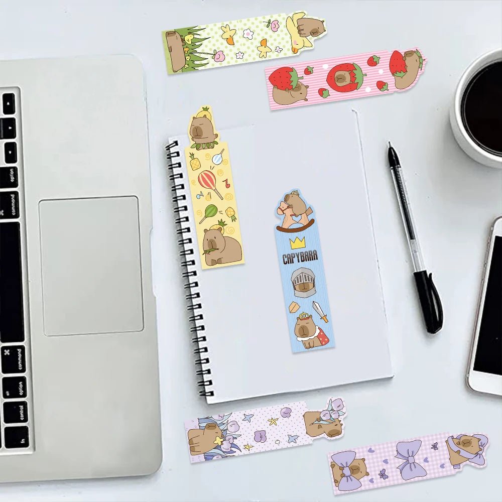 30pcs Capybara Bookmark for Readers Durable Paper Perfect for Book | book lover gift box by NovelTeas