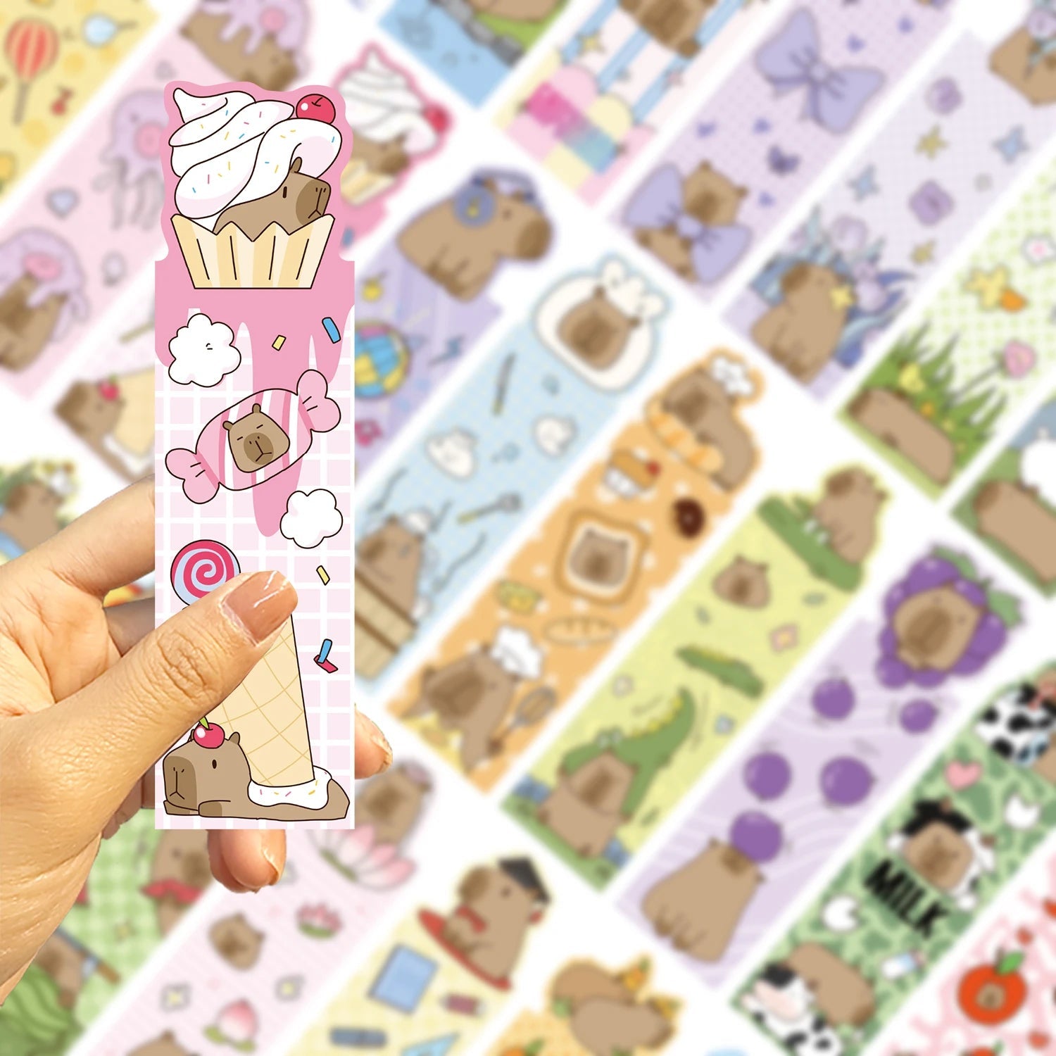 30pcs Capybara Bookmark for Readers Durable Paper Perfect for Book | book lover gift box by NovelTeas