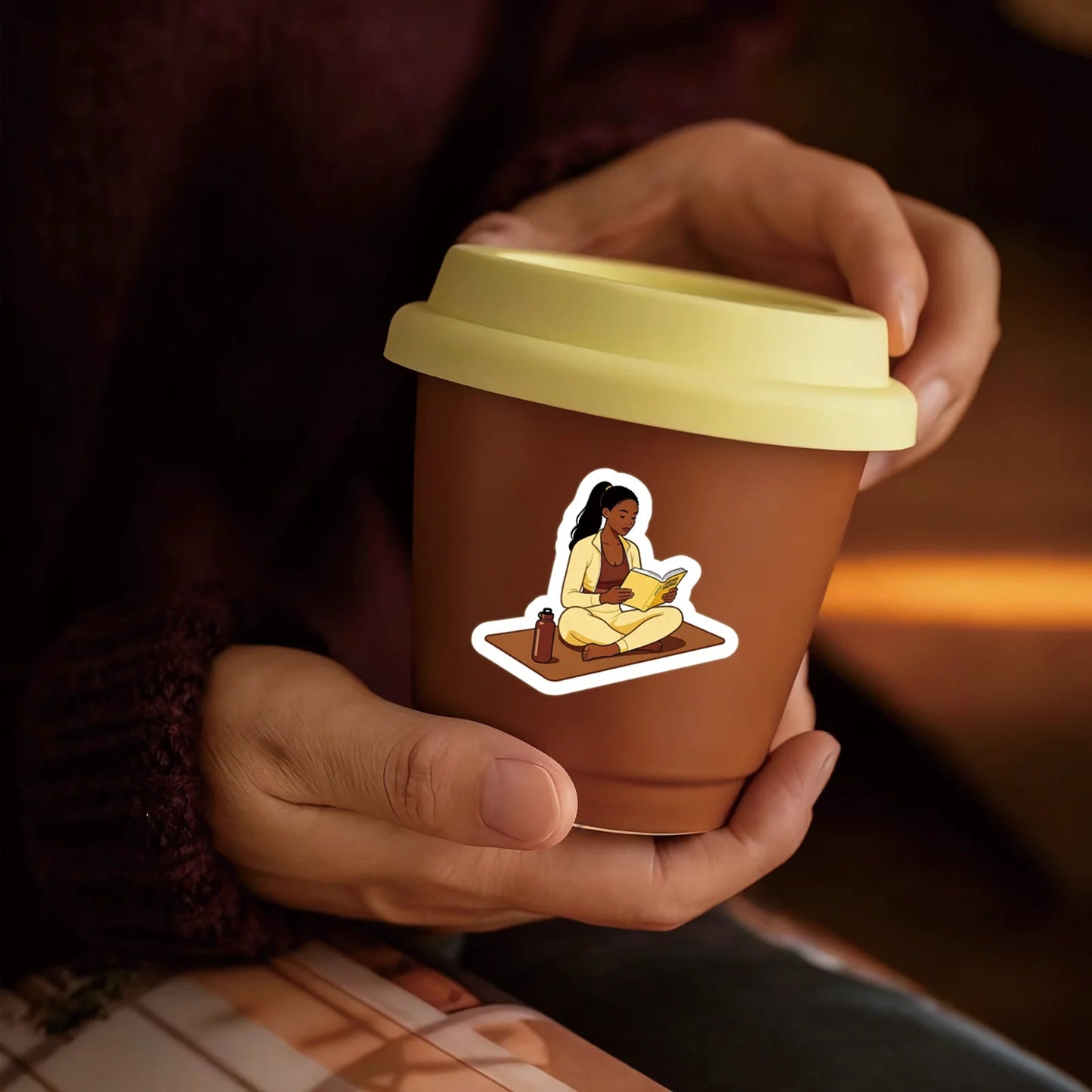 50PCS Black Girls Bookish Stickers for Bookworm Reading Stickers Book | book lover gift box by NovelTeas