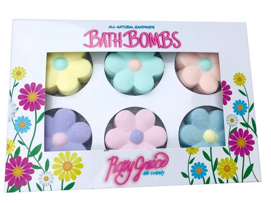 Bath Bomb Daisy Gift Set,All Natural Bath Bomb Flowers,Flower | book lover gift box by NovelTeas