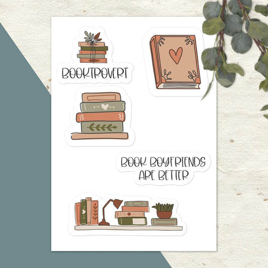 Book Lover Sticker Sheet – Cozy Reading & Bookish Decor Stickers | book lover gift box by NovelTeas