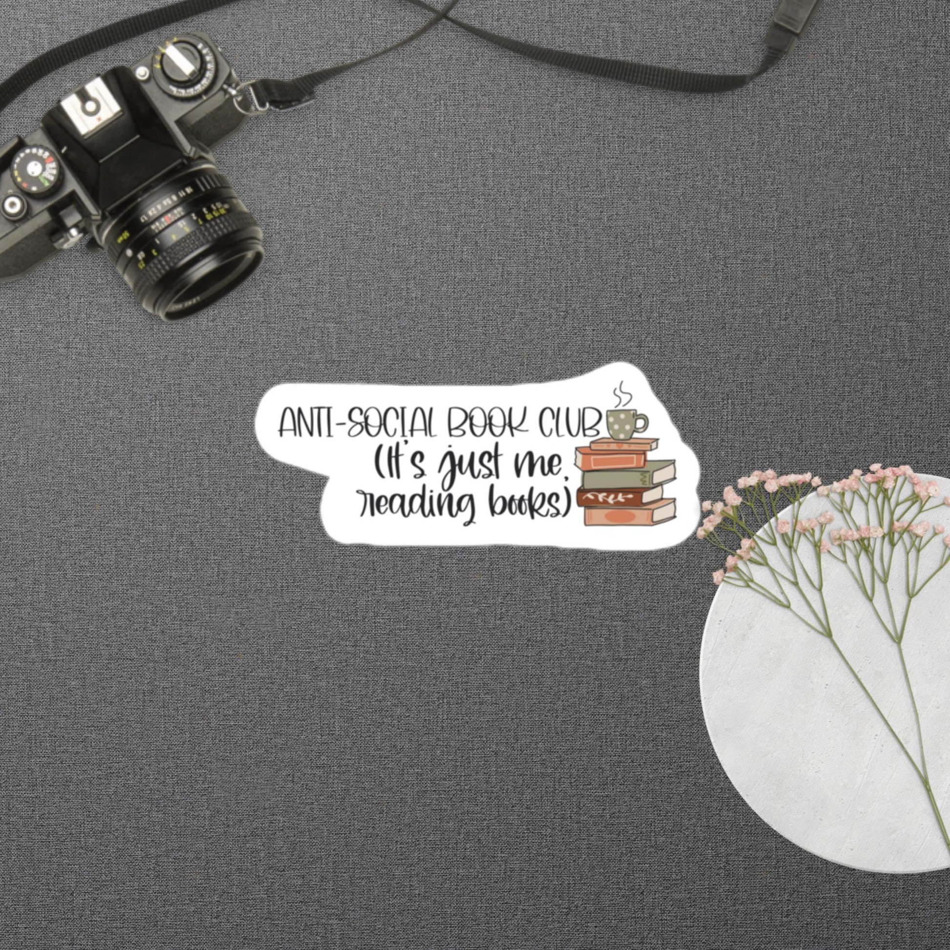 Bookish Quote Bubble - Free Sticker – Funny Reading Lover Gift (4 Sizes) | book lover gift box by NovelTeas
