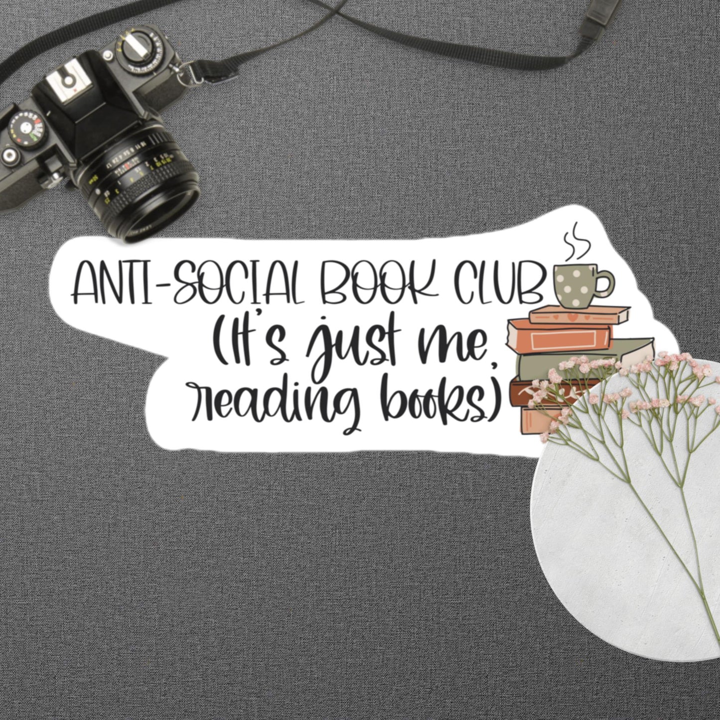 Bookish Quote Bubble - Free Sticker – Funny Reading Lover Gift (4 Sizes) | book lover gift box by NovelTeas