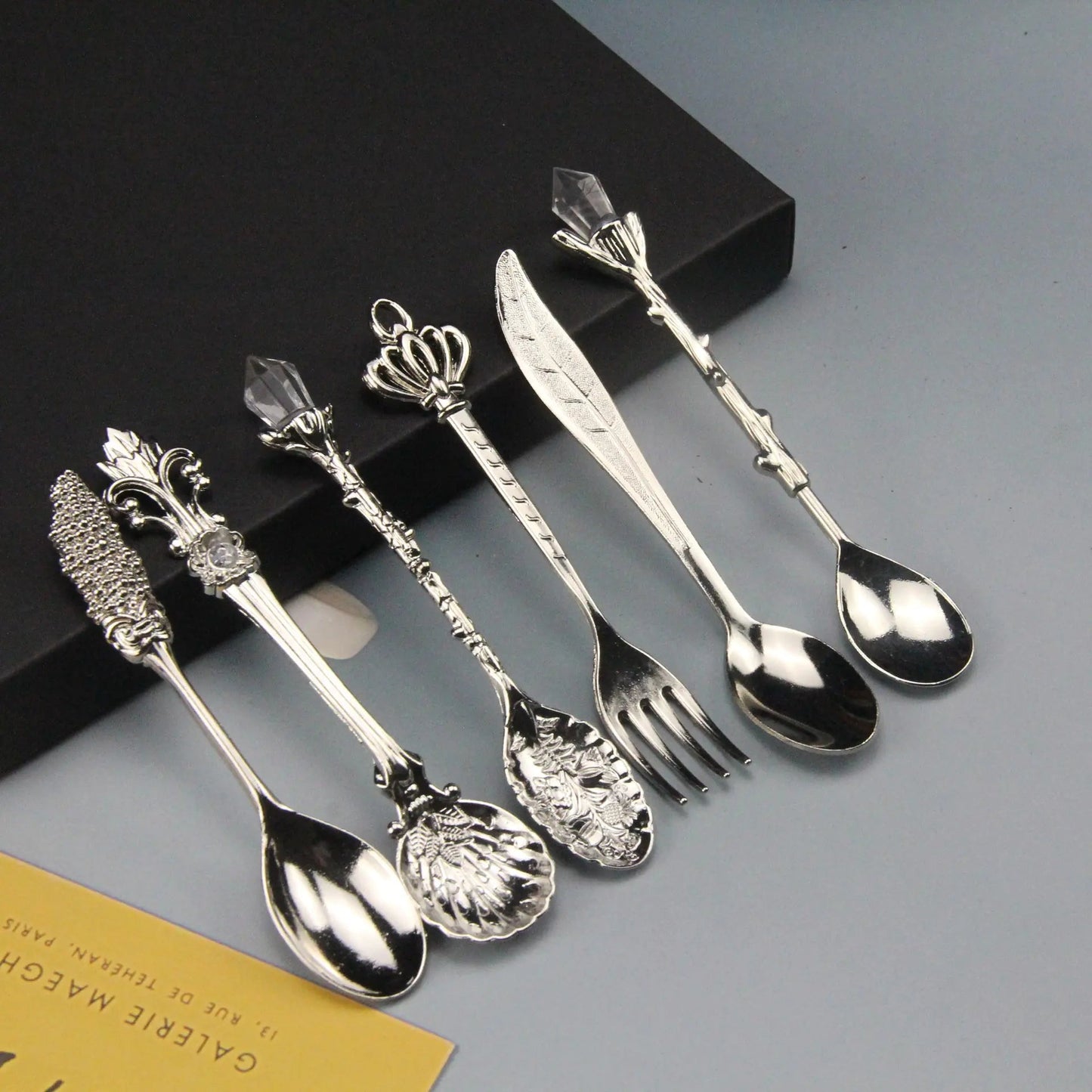 Elegant Vintage Dessert Spoon Set | book lover gift box by NovelTeas