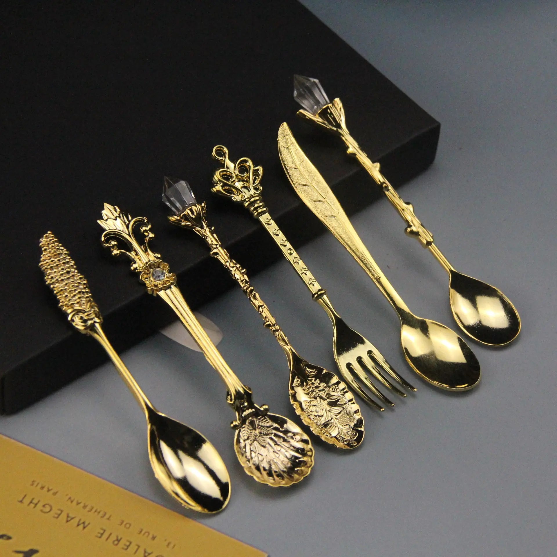 Elegant Vintage Dessert Spoon Set | book lover gift box by NovelTeas