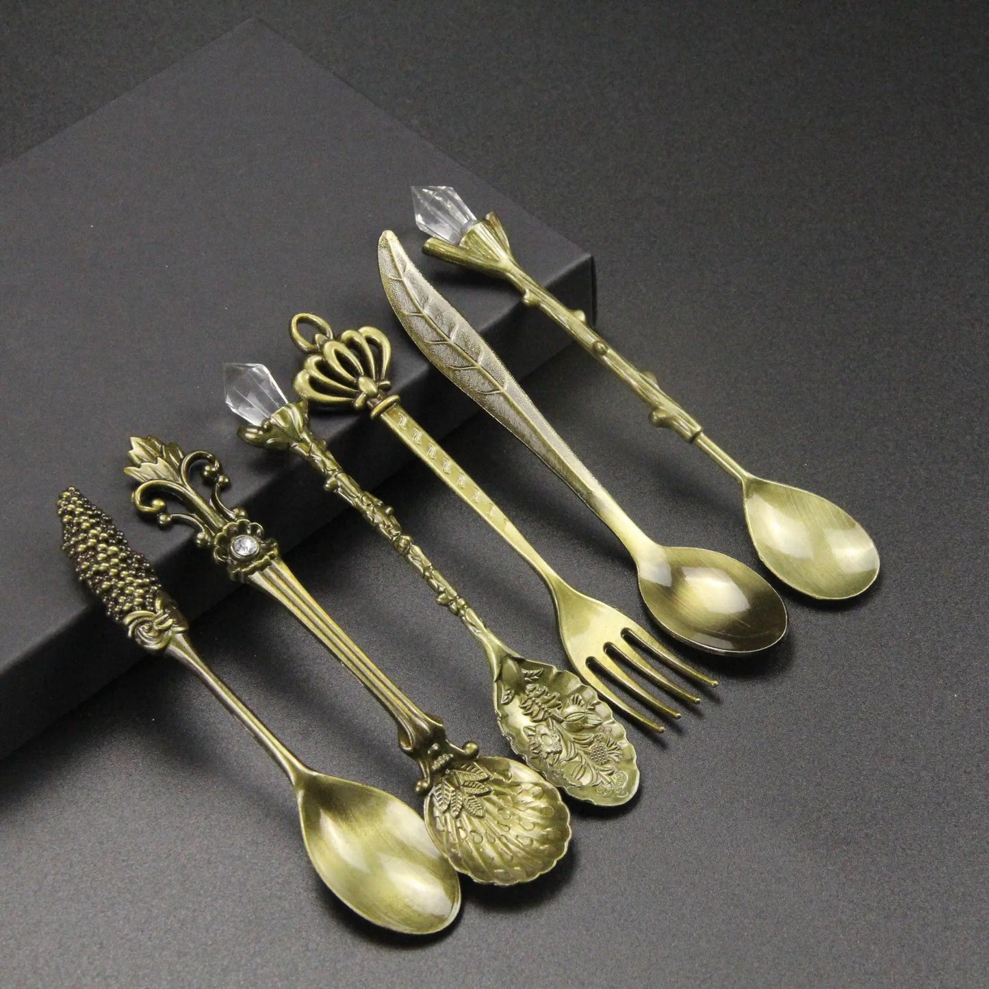 Elegant Vintage Dessert Spoon Set | book lover gift box by NovelTeas