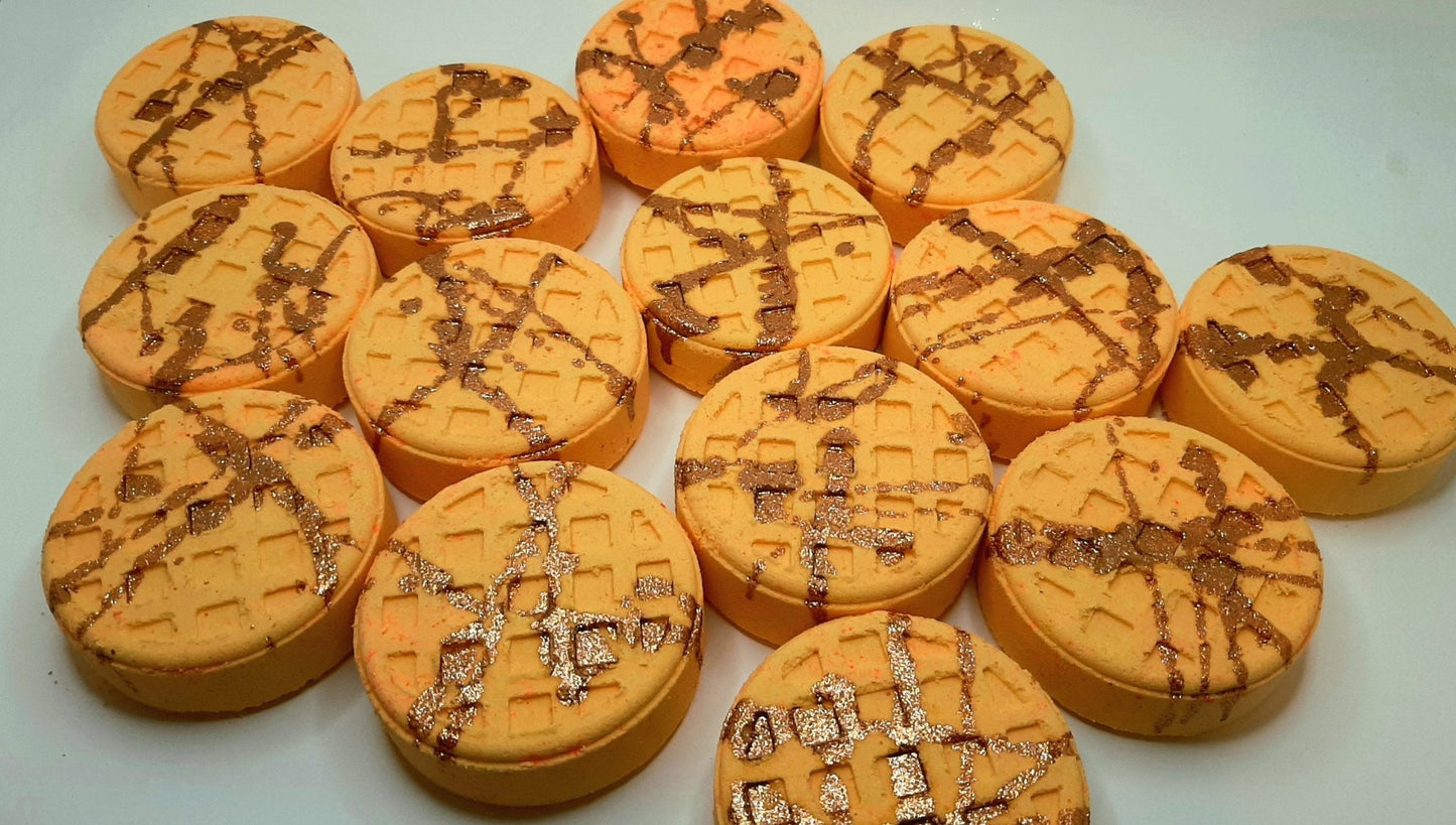 Fall Festival Waffles Bath Bomb | book lover gift box by NovelTeas