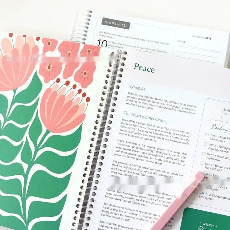 Floral Color Painting Spiral Notebook (A4/A5) | book lover gift box by NovelTeas