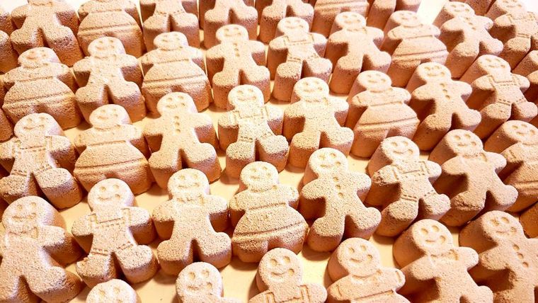 Gingerbread Man Bath Bombs,Stocking Stuffers,Bath Bomb Gift Set | book lover gift box by NovelTeas