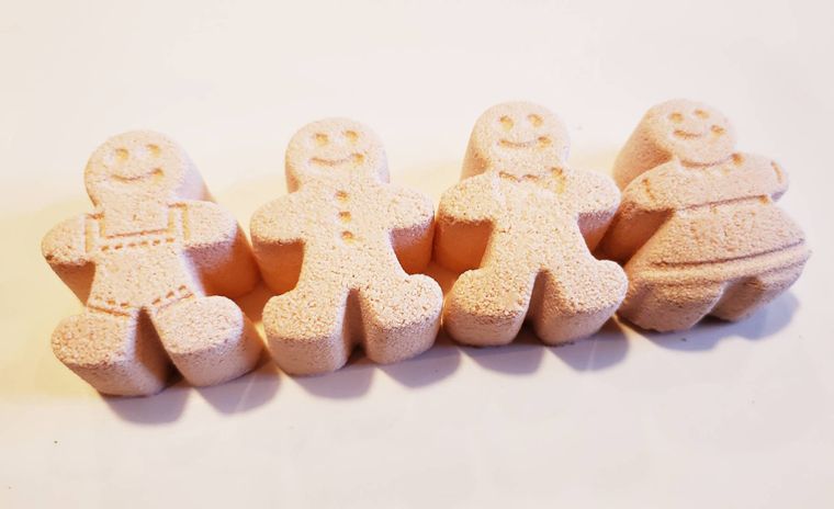 Gingerbread Man Bath Bombs,Stocking Stuffers,Bath Bomb Gift Set | book lover gift box by NovelTeas