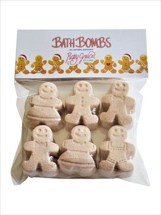 Gingerbread Man Bath Bombs,Stocking Stuffers,Bath Bomb Gift Set | book lover gift box by NovelTeas