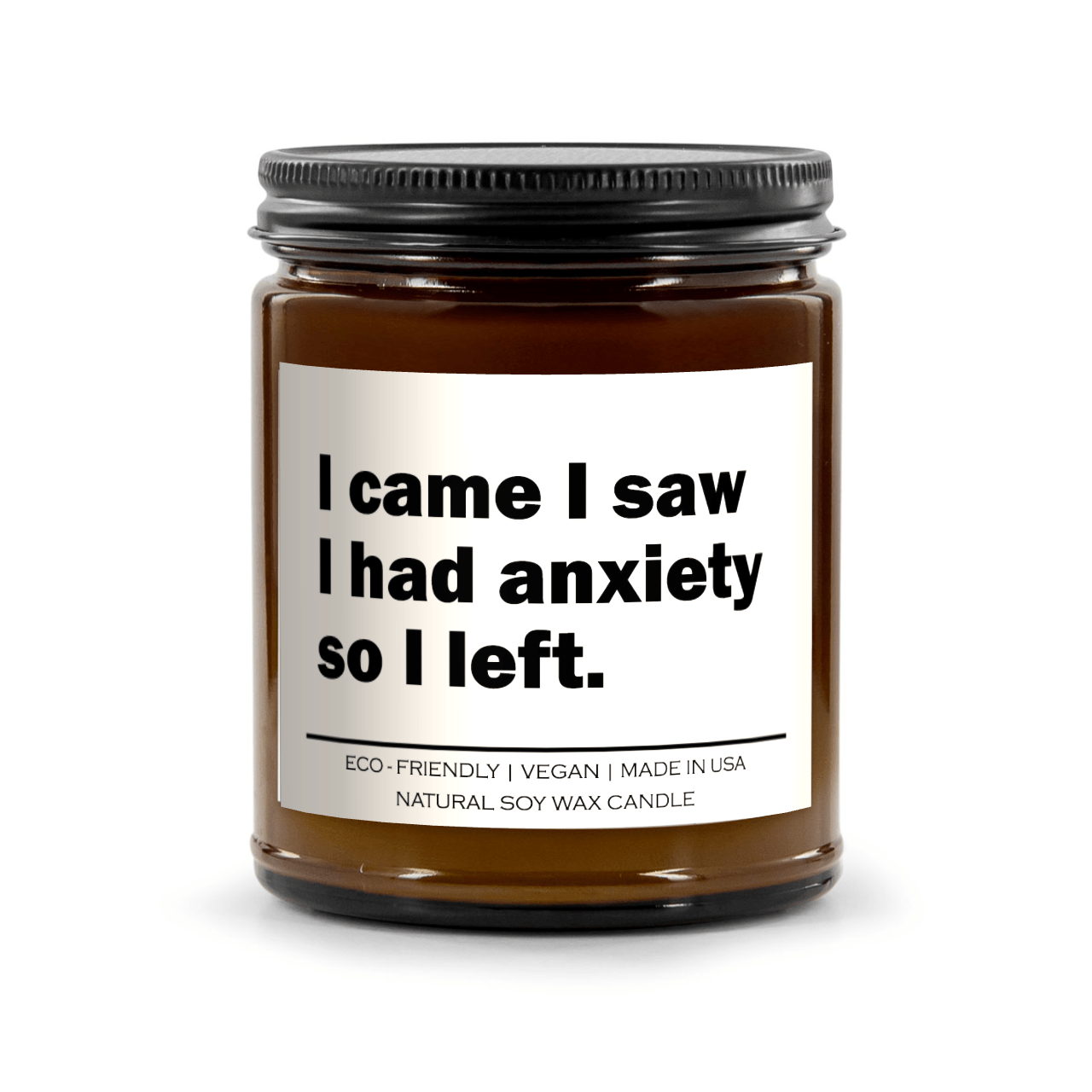 I came I saw I had anxiety so I left Candle | book lover gift box by NovelTeas