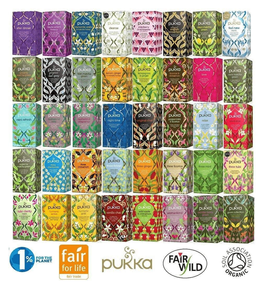 Pukka Organic Herbal Tea Bags, Popular Selection | book lover gift box by NovelTeas