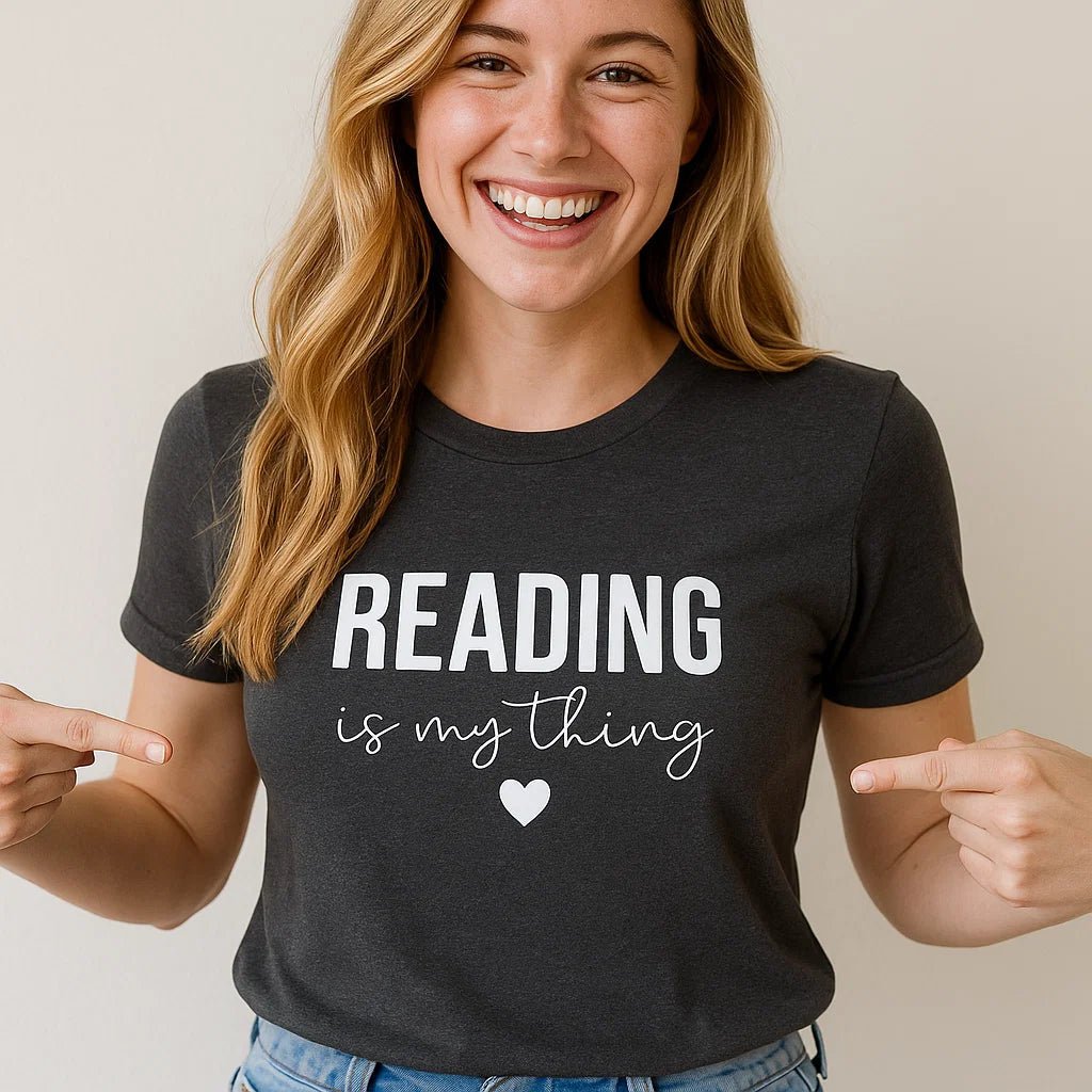 Reading is my thing, book lover, reader tee, cute shirt | book lover gift box by NovelTeas