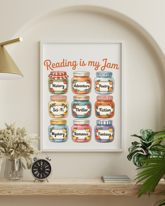 Reading is My Jam – Printable Wall Art | Digital Download