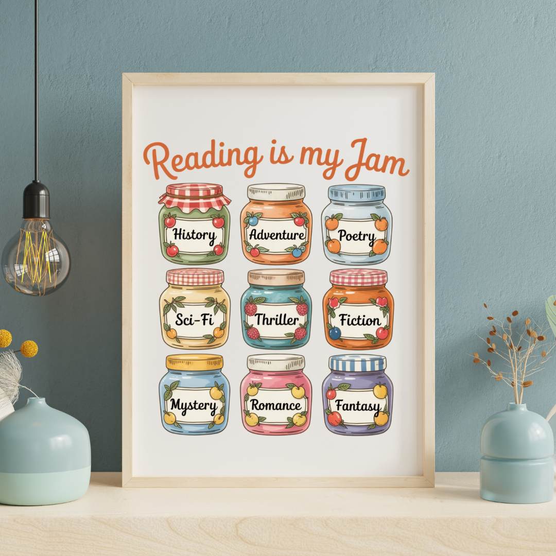 Reading is My Jam – Printable Wall Art | Digital Download