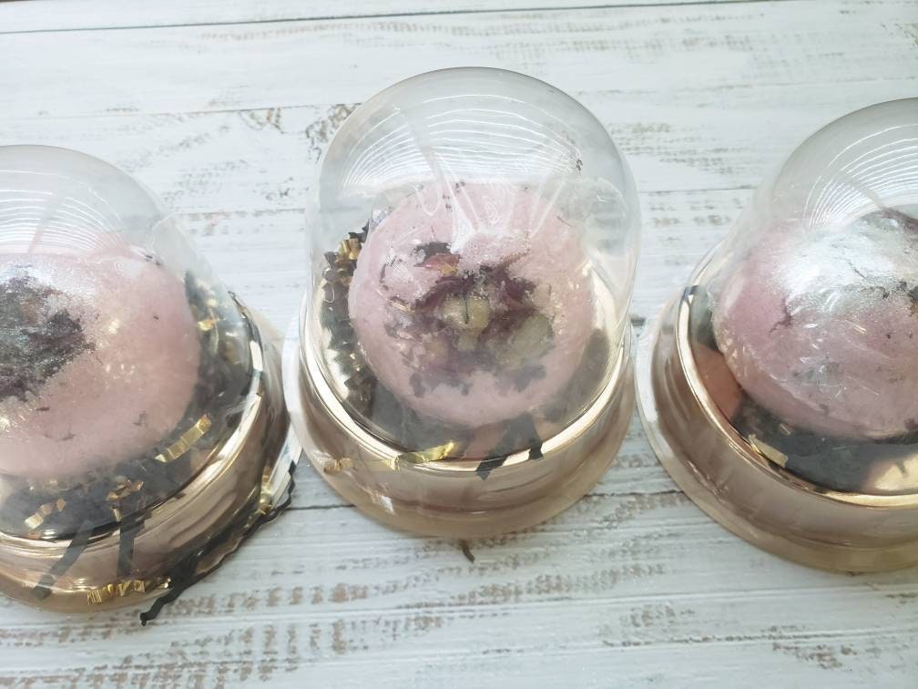 Simply Rose Petal Bath Bomb 4 pcs | book lover gift box by NovelTeas