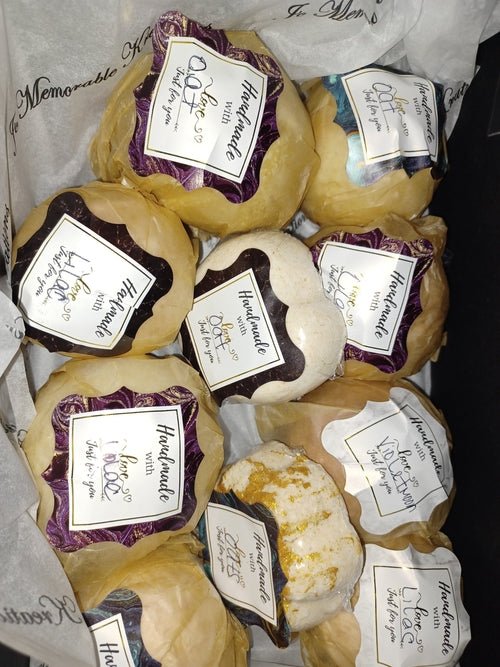 Simply Rose Petal Bath Bomb 4 pcs | book lover gift box by NovelTeas