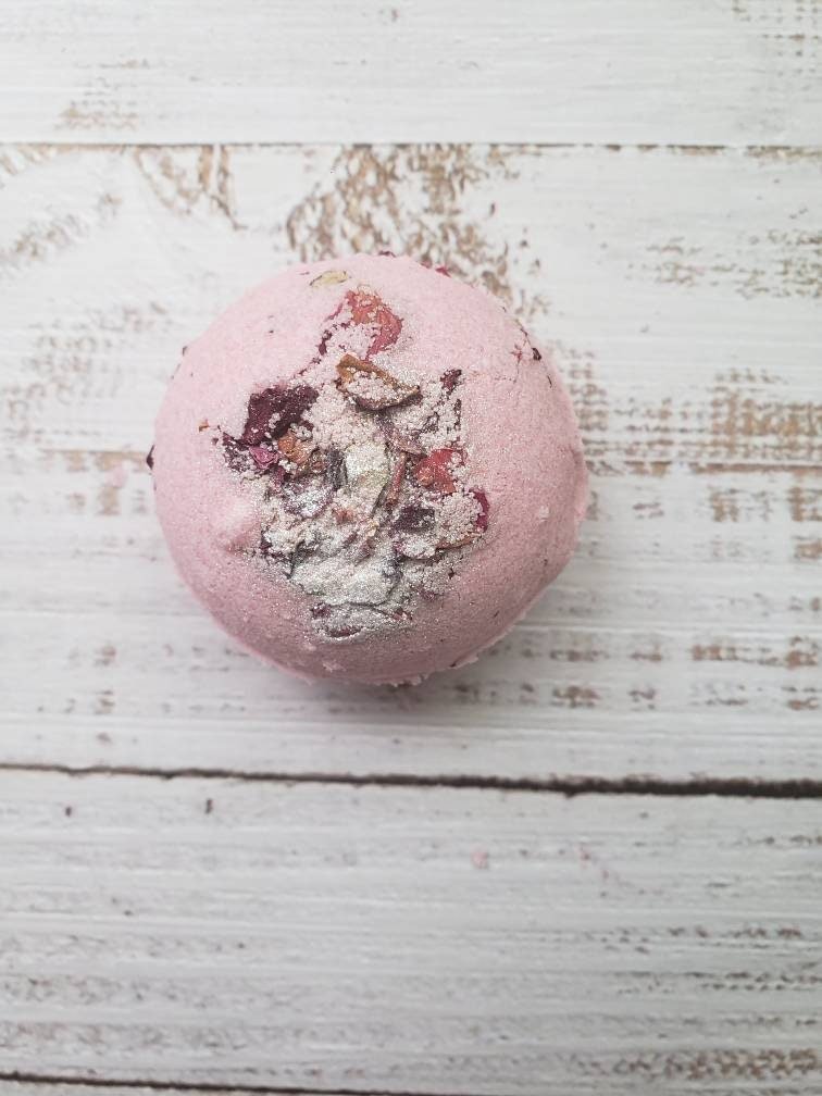 Simply Rose Petal Bath Bomb 4 pcs | book lover gift box by NovelTeas