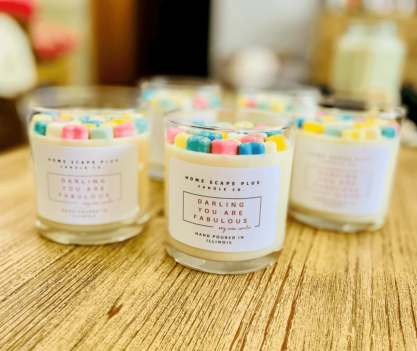 Sparkling Rainbow Soy Candle | book lover gift box by NovelTeas