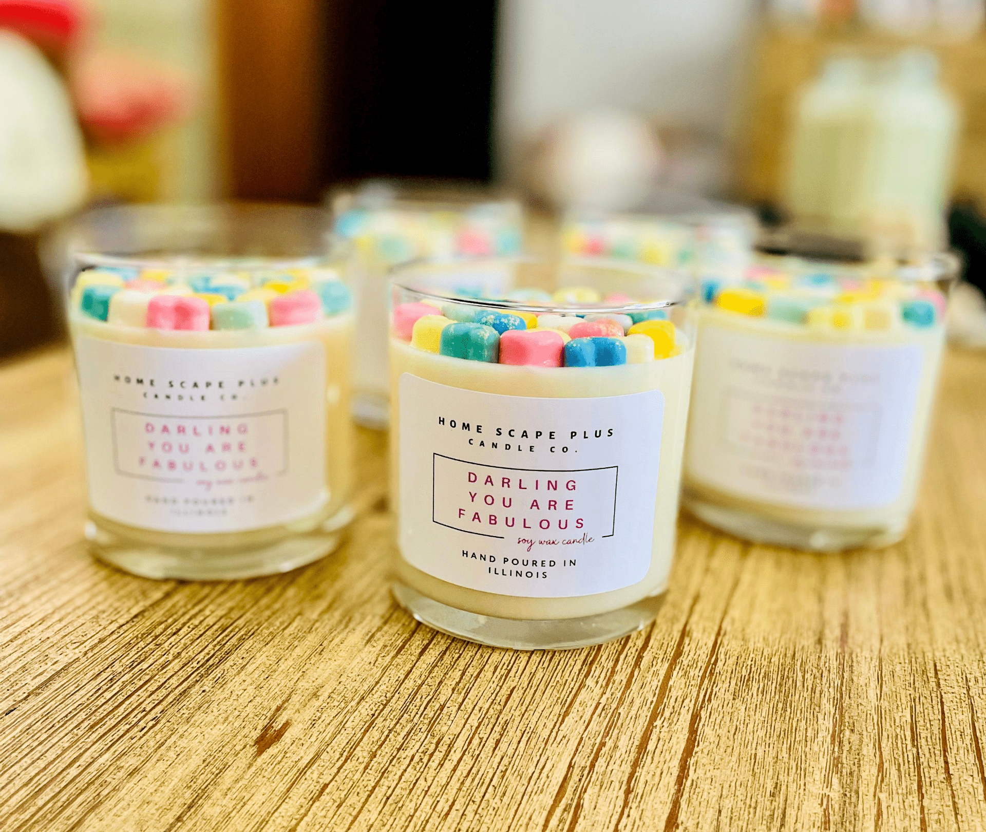 Sparkling Rainbow Soy Candle | book lover gift box by NovelTeas
