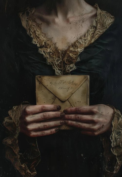 Victorian Woman Reading Bookish Swans Crow Poster Moth White Roses | book lover gift box by NovelTeas