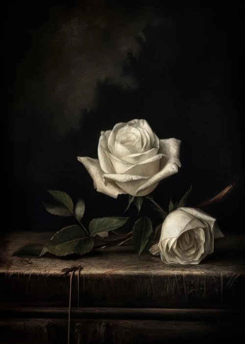 Victorian Woman Reading Bookish Swans Crow Poster Moth White Roses | book lover gift box by NovelTeas