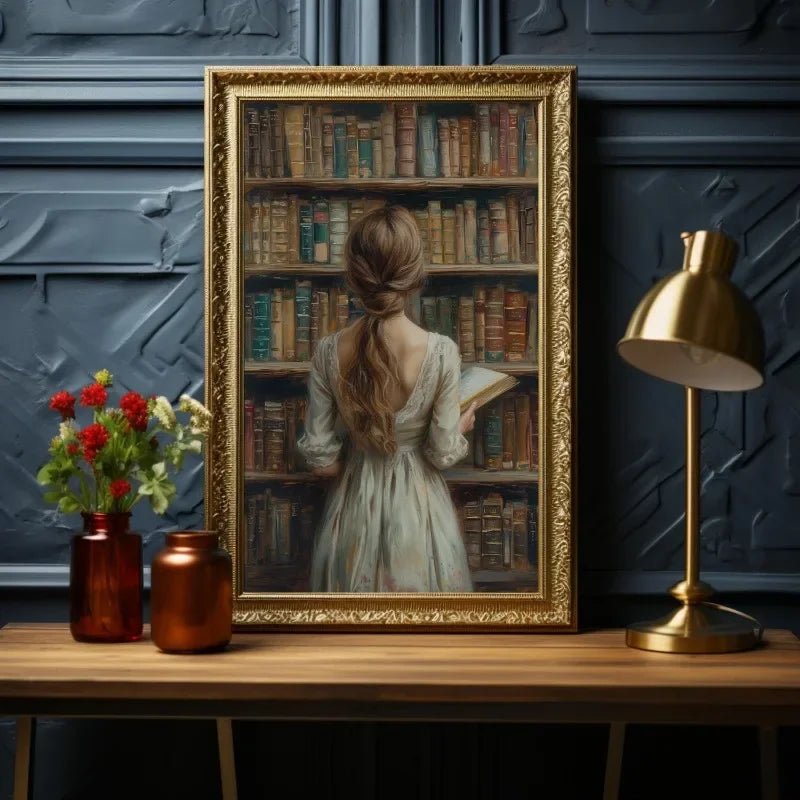 Vintage Bookstore Poster Dark Academia Floral Witchy Book Flower | book lover gift box by NovelTeas