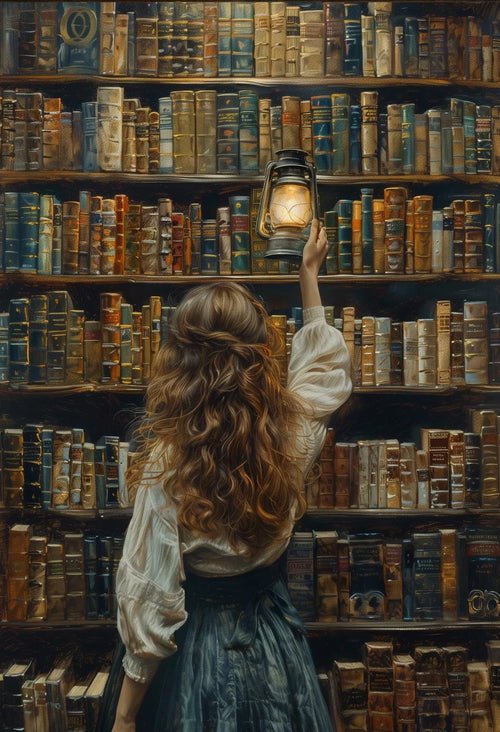 Vintage Bookstore Poster Dark Academia Floral Witchy Book Flower | book lover gift box by NovelTeas