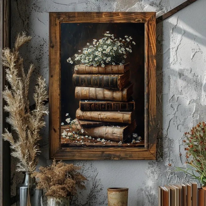 Vintage Bookstore Poster Dark Academia Floral Witchy Book Flower | book lover gift box by NovelTeas