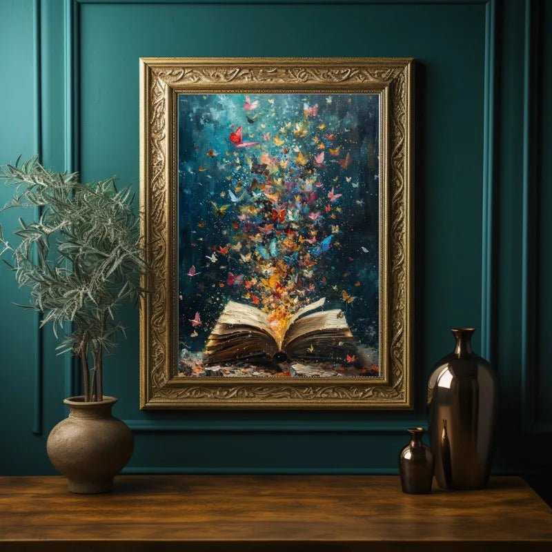 Vintage Bookstore Poster Dark Academia Floral Witchy Book Flower | book lover gift box by NovelTeas