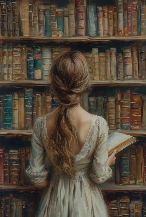 Vintage Bookstore Poster Dark Academia Floral Witchy Book Flower | book lover gift box by NovelTeas