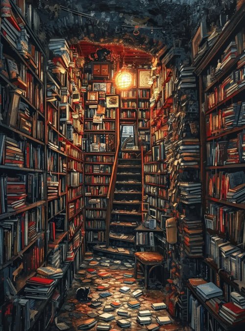 Vintage Bookstore Poster Dark Academia Floral Witchy Book Flower | book lover gift box by NovelTeas