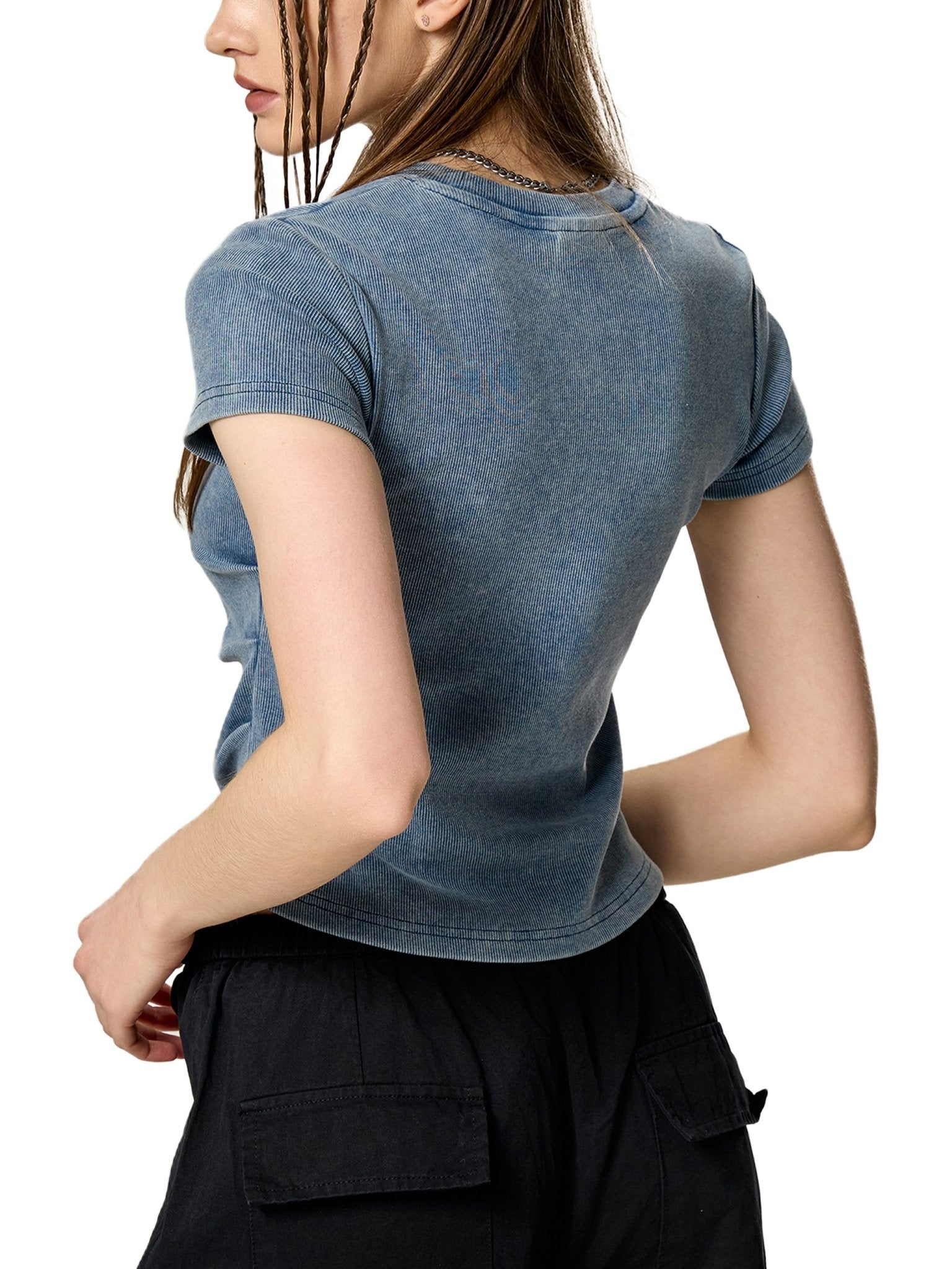 Vintage Washed Bodycon Cotton T-Shirt | book lover gift box by NovelTeas